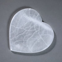 Selenite Heart Plate