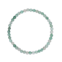 Faceted Aventurine Beaded Bracelet