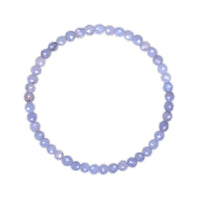 light blue beaded bracelet on a white background