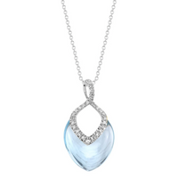 Brilliant Necklace Blue Topaz