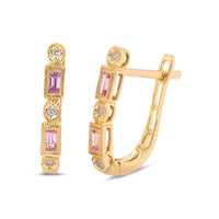 Duchess Pink Sapphire Earrings