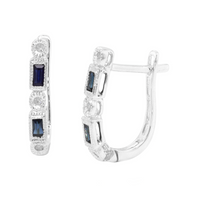 Duchess Blue Sapphire Earrings