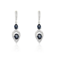 Integrity Sapphire and Diamond Earrings