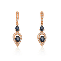 Integrity Sapphire and Diamond Earrings