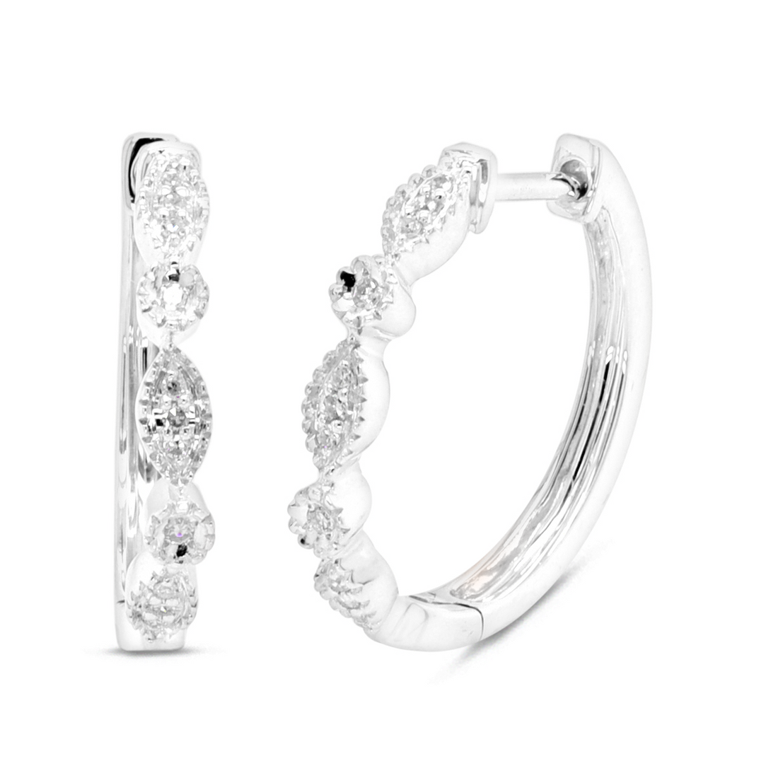 Liberation Diamond Hoop Earrings