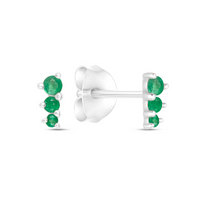 Eve Earrings with Emerald