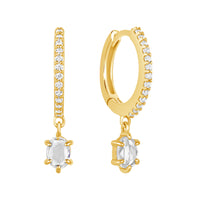 Compelling Earrings with White Sapphire
