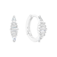 Nuance Earrings with White Topaz
