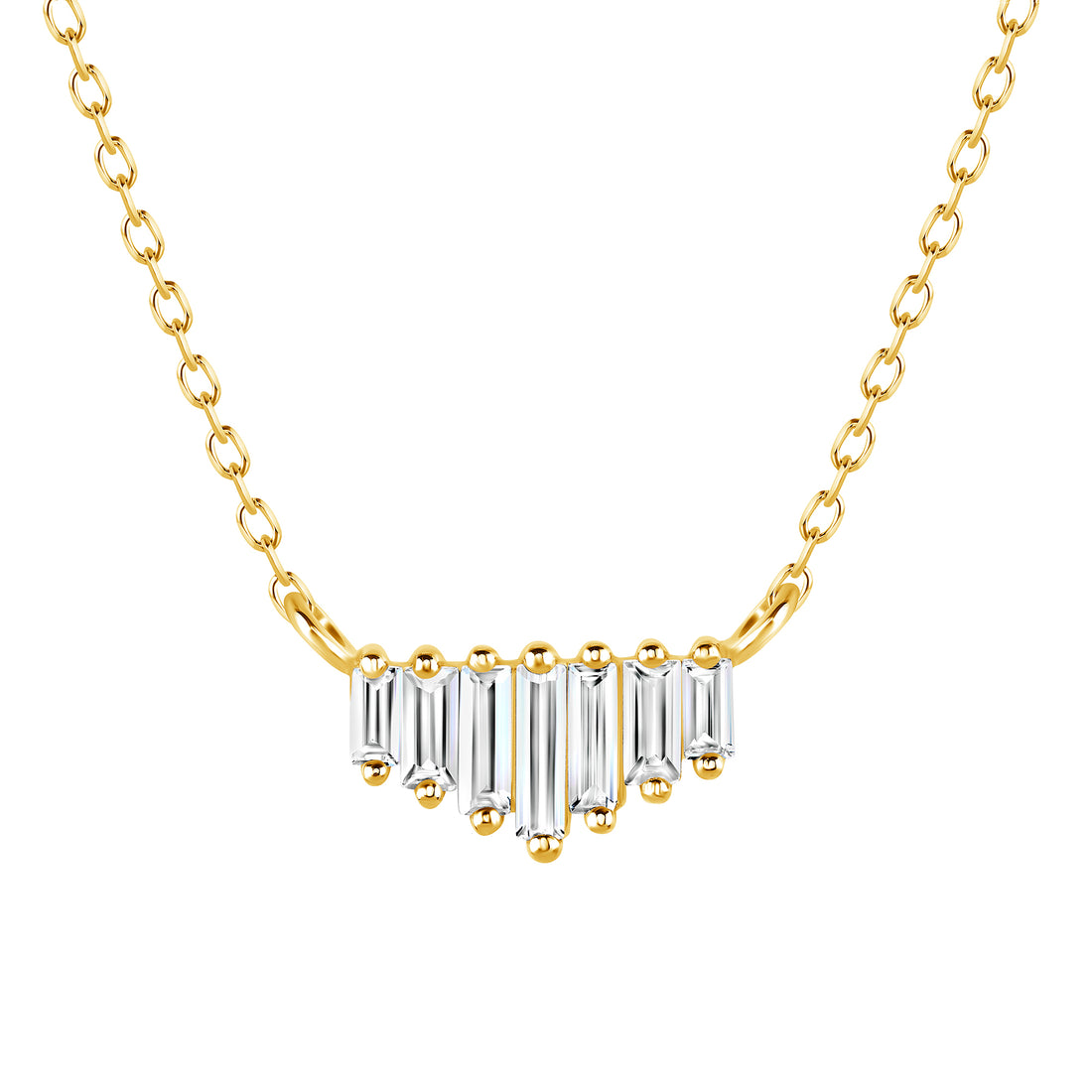 Alignment Necklace with White Topaz