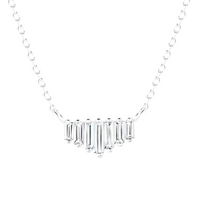 Alignment Necklace with White Topaz