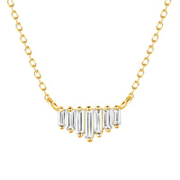 Alignment Necklace with White Topaz