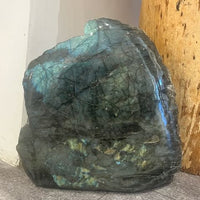 Labradorite Boulder – Polished Crystal Face with Raw Back