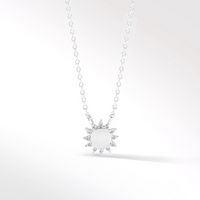 Sun Necklace with Diamond