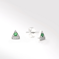 Egypt Emerald and Diamond Earrings