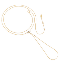 Insightful Necklace with Sapphire and Diamond