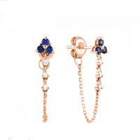 Finest Sapphire and Diamond Earrings