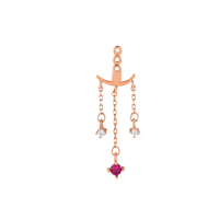 Prophetic Ruby and Diamond Earrings