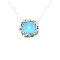 Regalia Necklace with Blue Topaz