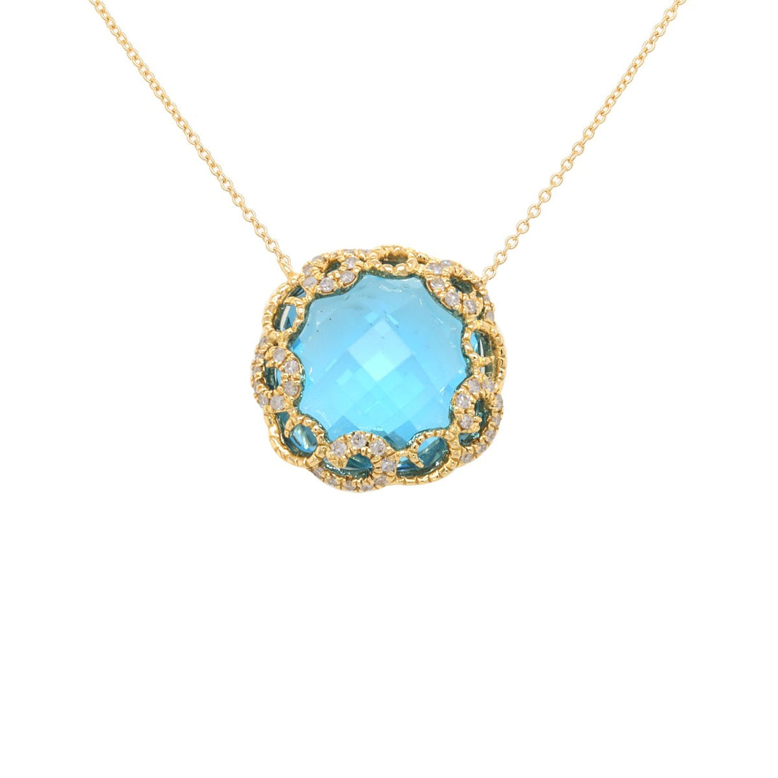 Regalia Necklace with Blue Topaz