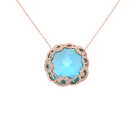 Regalia Necklace with Blue Topaz