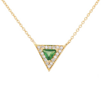 Hope Necklace with Green Garnet