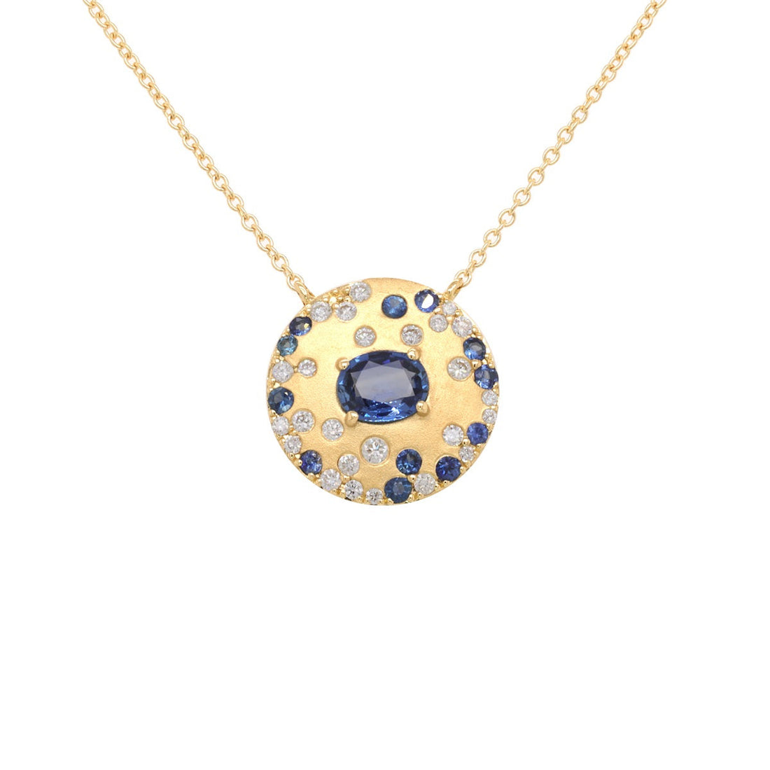 Empowerment Necklace with Sapphire and Diamond