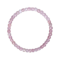 Faceted Rose Quartz 6mm Bracelet