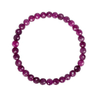 Faceted Ruby 6mm Bracelet