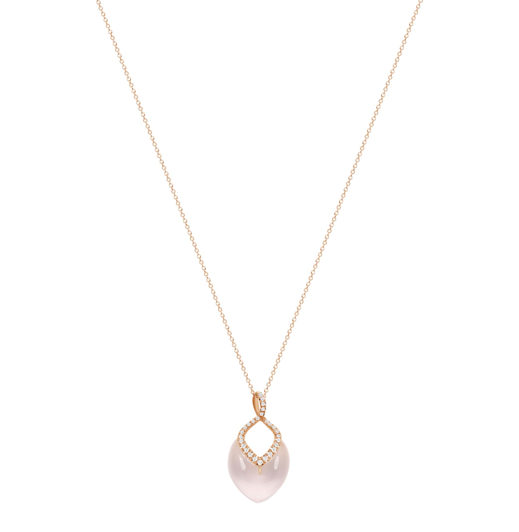 Brilliant Necklace Rose Quartz