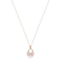 Brilliant Necklace Rose Quartz