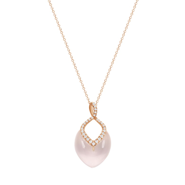 Brilliant Necklace Rose Quartz