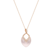 Brilliant Necklace Rose Quartz