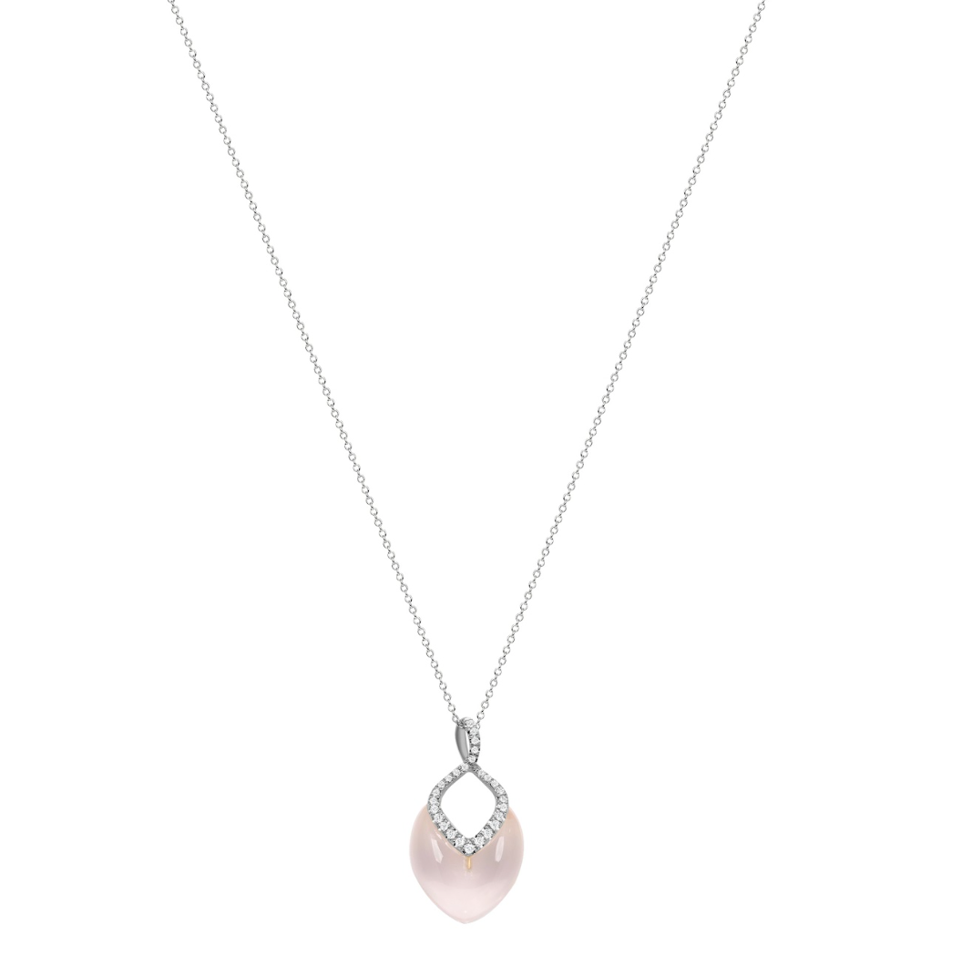 Brilliant Necklace Rose Quartz