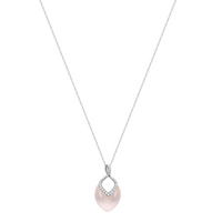 Brilliant Necklace Rose Quartz
