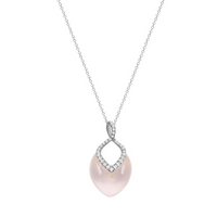 Brilliant Necklace Rose Quartz