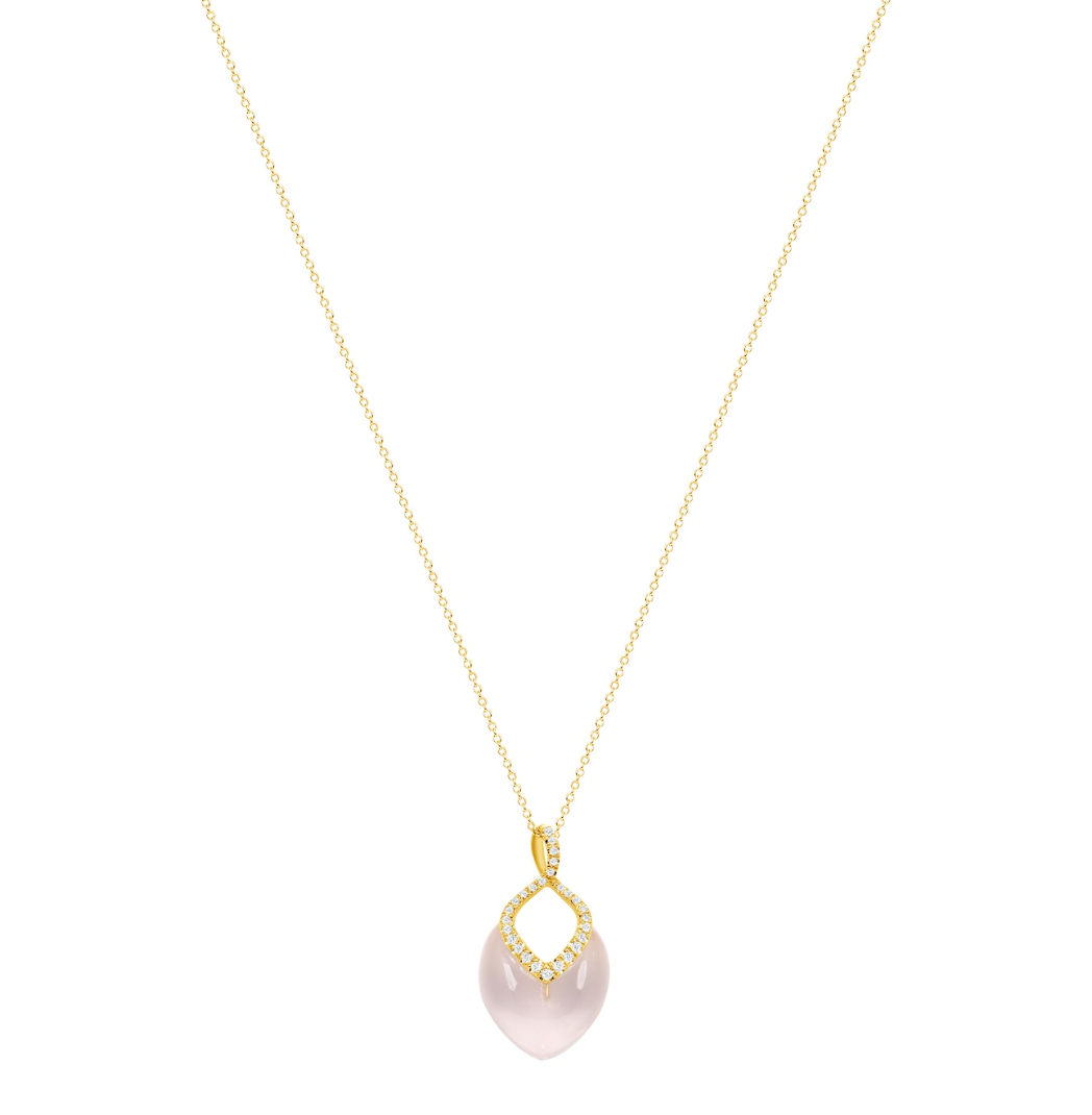 Brilliant Necklace Rose Quartz