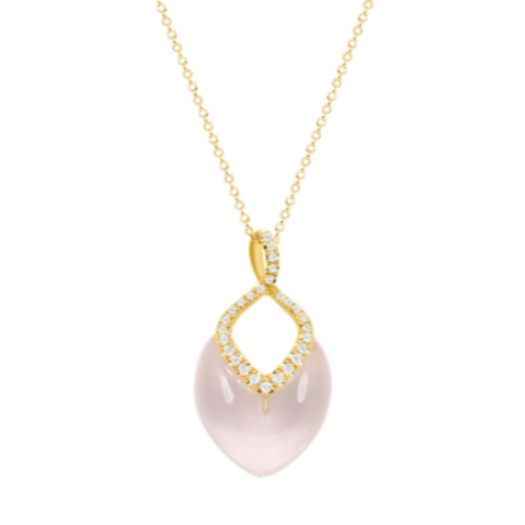 Brilliant Necklace Rose Quartz