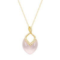 Brilliant Necklace Rose Quartz