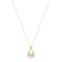 Brilliant Necklace Rose Quartz