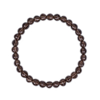 Faceted Smoky Quartz Beaded Bracelet