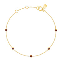 Reclamation Bracelet with Garnet