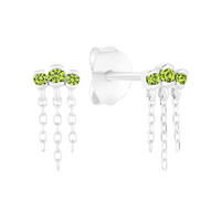 Gaze Earrings with Peridot