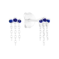Gaze Earrings with Tanzanite