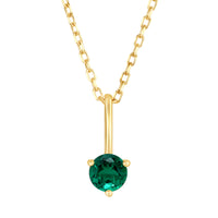 Joy Necklace with Emerald
