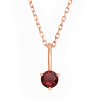 Joy Necklace with Garnet