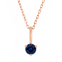 Joy Necklace with Blue Sapphire