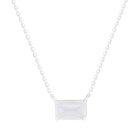 Icon Necklace with Moonstone
