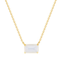 Icon Necklace with Moonstone