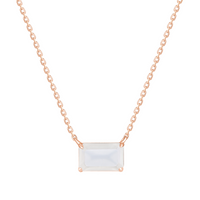 Icon Necklace with Moonstone