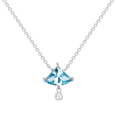 Augusta Swiss Blue Topaz Necklace - Ele Keats Jewelry